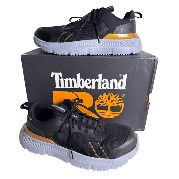 Timberland Pro Setra Low Safety Work Shoe Composite Toe Men's 8 Wide Black - Picture 1 of 16